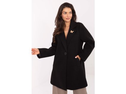 Plášť  model 218406 Rue Paris (Barva Černá, Velikost universal)