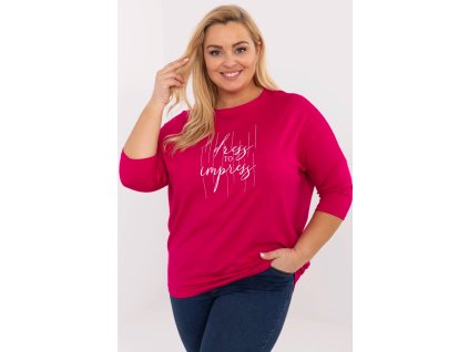 halenka plus size model 212680 Relevance (Barva Růžová, Velikost universal)