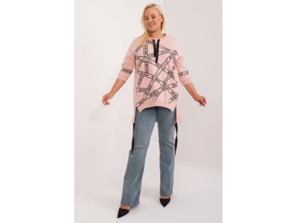 halenka plus size model 201839 Relevance (Barva Růžová, Velikost universal)