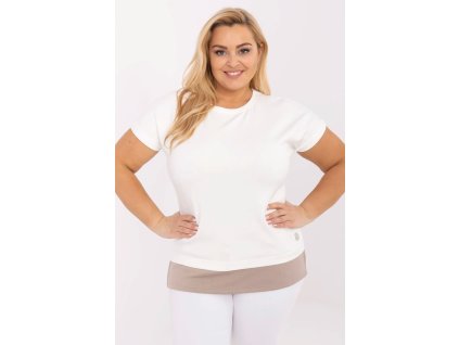 halenka plus size model 212672 Relevance (Barva Bílá, Velikost universal)