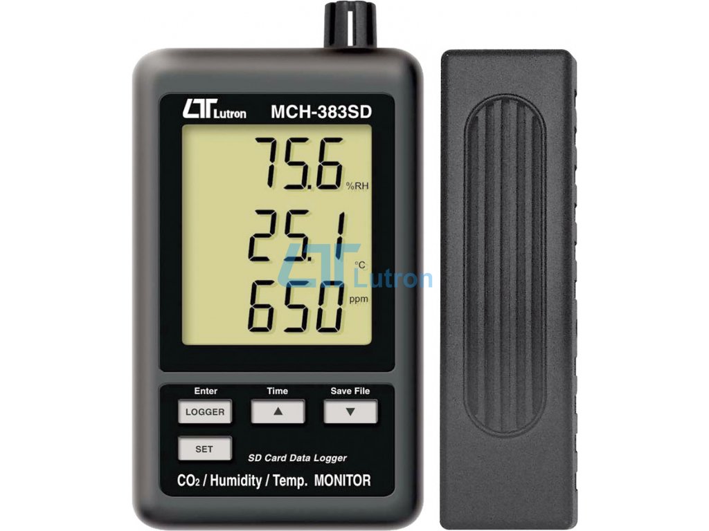 CO2+humidity+temperature meter MCH-383SD - Lutron Instruments