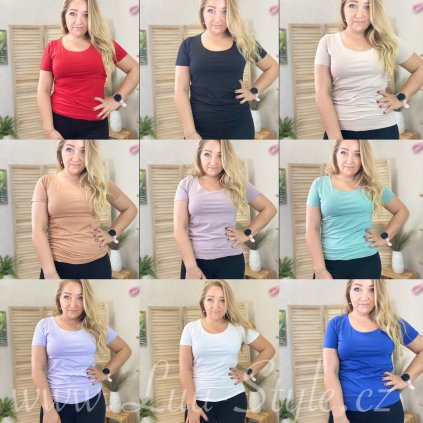 Trička Basic XL (Barva Béžová, Velikost UNI)
