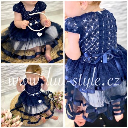 Šatičky Barborka (Barva Tm.Modrá, Velikost 1)