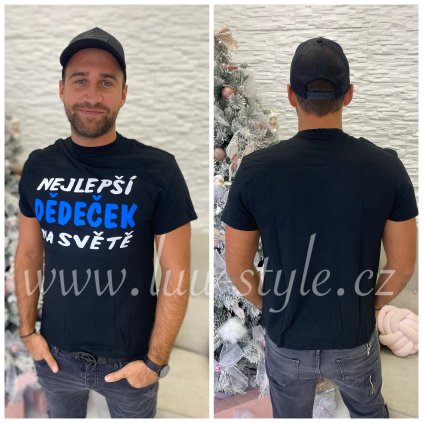 Tričko Dědeček (Barva Černá, Velikost M)