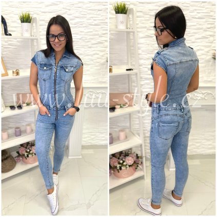 Jeans overal Malibu (Barva Modrá, Velikost S)