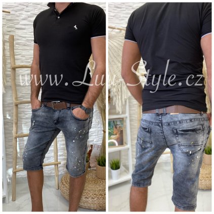 Pánské kraťase Brad (Barva Šedá, Velikost 30)