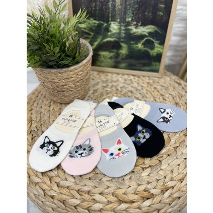 Ponožky Cat 2 (Barva Bílá, Velikost 35-38)