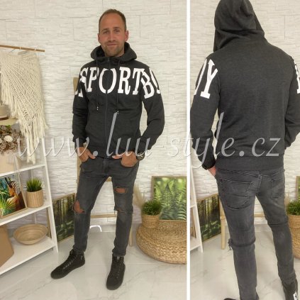 Mikina Derek (Barva Černá, Velikost M)