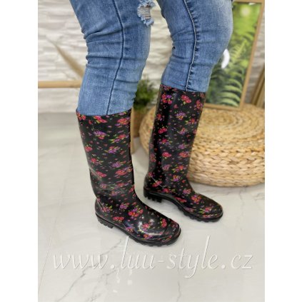 Gumáky Kalie (Barva černo/červená, Velikost 36)