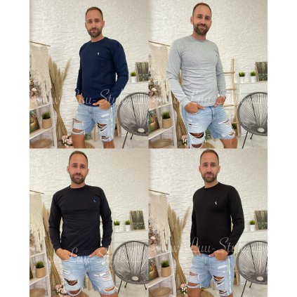 Svetr Jeremy (Barva Černá/Bílá, Velikost M)