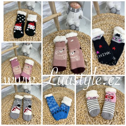 Vánoční ponožky (Barva A1, Velikost 28-31)