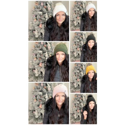 Čepice Bobble (Barva Bílá)