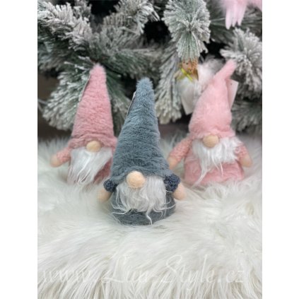 Vánoční dekorace skřítek (Barva Růžová)