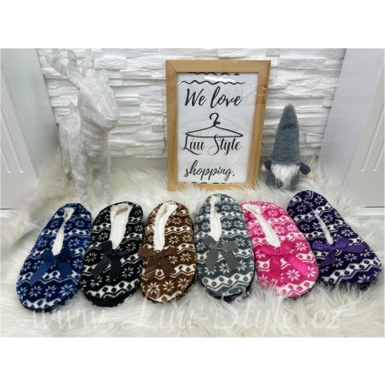 Papuče Floo (Barva Černá, Velikost 36-38)