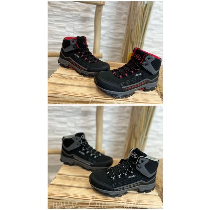 Pánské boty SENTE (Barva černo/červená, Velikost 41)