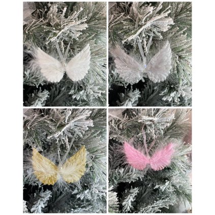 Ozdoba KŘÍDLA (Barva Bílá)