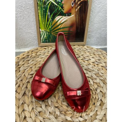 Baleríny RED (Barva Červená, Velikost 36)