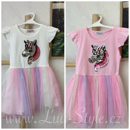 Šaty UNICORN 2 (Barva Bílá, Velikost 4)