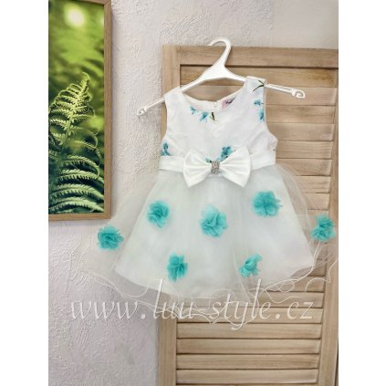 Dětské šaty NORA 6-36 měsíců (Barva Bílá, Velikost 6)