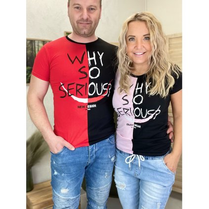 Pánské tričko SERIOUS (Barva Bílá, Velikost S)