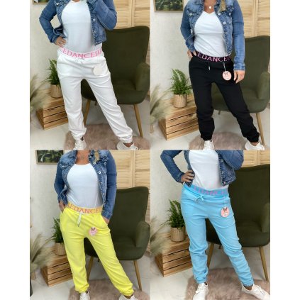 Tepláky DANCE (Barva Bílá, Velikost L/XL)