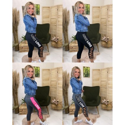 Legíny LOVELOVE (Barva Černá, Velikost S/M)