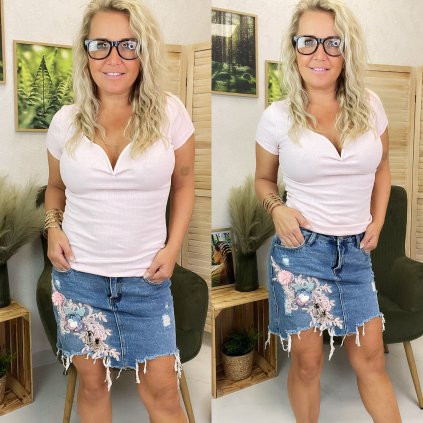 Sukně Jessy (Barva Modrá, Velikost S)