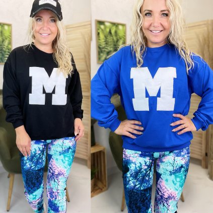 Mikina M (Barva Černá, Velikost UNI)