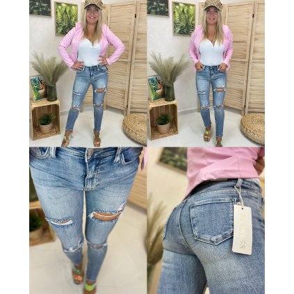 Jeans Florea (Barva Modrá, Velikost S)