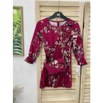 Dětské šaty Terka 4 - 14 let (Barva Fuchsiová, Velikost 4)