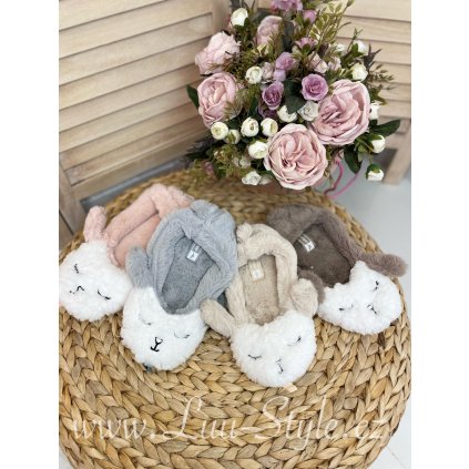 Papuče KARA (Barva Béžová, Velikost 36/37)