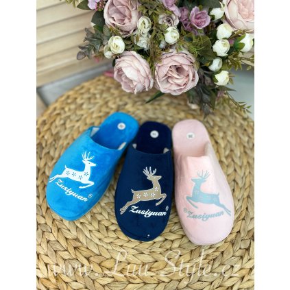 Papuče SOBÍK (Barva Růžová, Velikost 36)