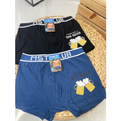 Pánské boxerky  DRINK BEER (Barva Černá, Velikost M)