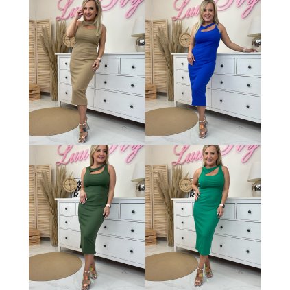 Šaty Katary (Barva Hnědá, Velikost UNI)