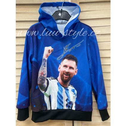 Mikina Mess 4 - 14 let (Barva Modrá, Velikost 4)