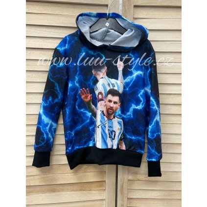 Mikina Mess-2  4-14 let (Barva Modrá, Velikost 4)