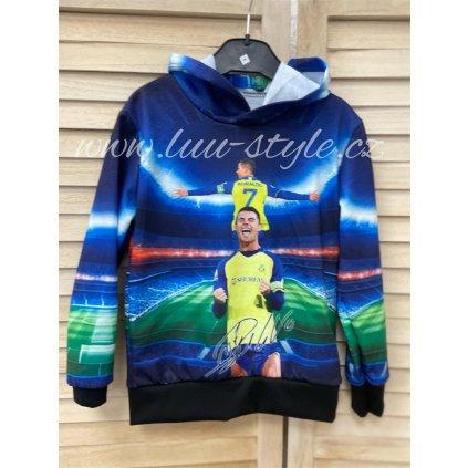 Mikina Ron-2  4 - 14 let (Barva Modrá, Velikost 4)