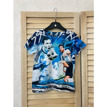 Tričko Mess (Barva Modrá, Velikost 4)