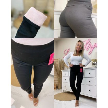 Zateplené legíny Miega (Barva Černá, Velikost S/M)