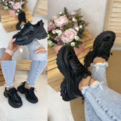 Tenisky Klora (Barva Černá, Velikost 36)