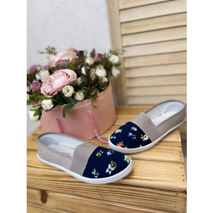 Slip-on Biotala (Barva šedá/tm.modrá, Velikost 36)