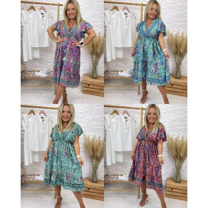 Šaty Afrodita (Barva Fuchsiová, Velikost UNI)