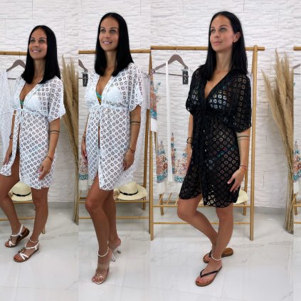 Přehoz přes plavky Gennara (Barva Bílá, Velikost L)