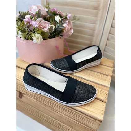 Slip-on Meredith (Barva Černá, Velikost 37)