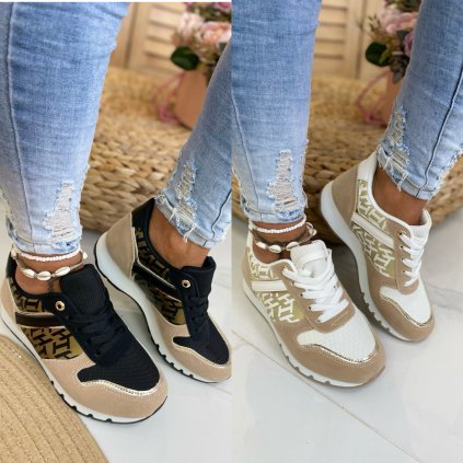 Tenisky Hansel (Barva černá/béžová, Velikost 36)