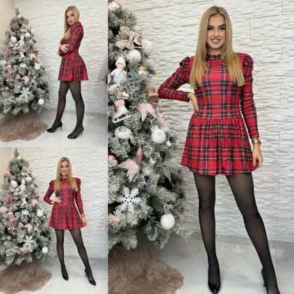 Šaty Neta (Barva Červená, Velikost UNI)