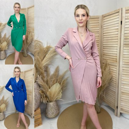 Šaty Edgar (Barva Královsky Modrá, Velikost UNI)