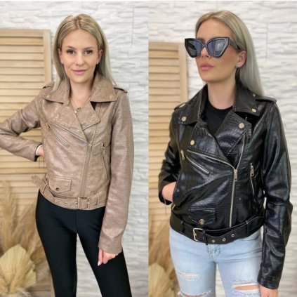 Kožená bunda Liden (Barva Černá, Velikost S)