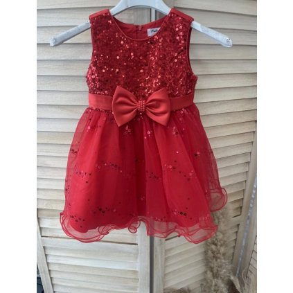 90123 detske saty lenka 6 24 mesic barva cervena velikost 6