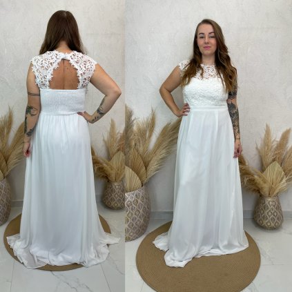 Plesové šaty White